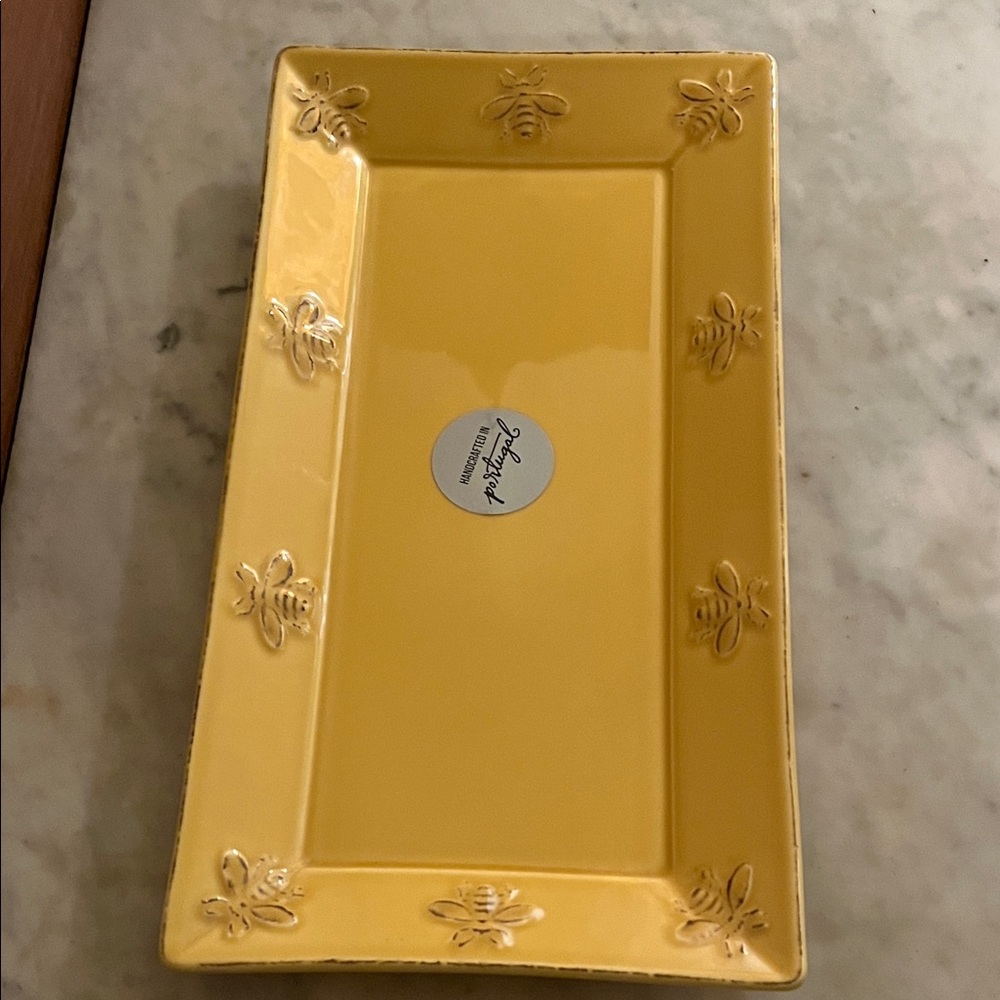 Yellow Rectangular Serveware Tray - Picture 4 of 8